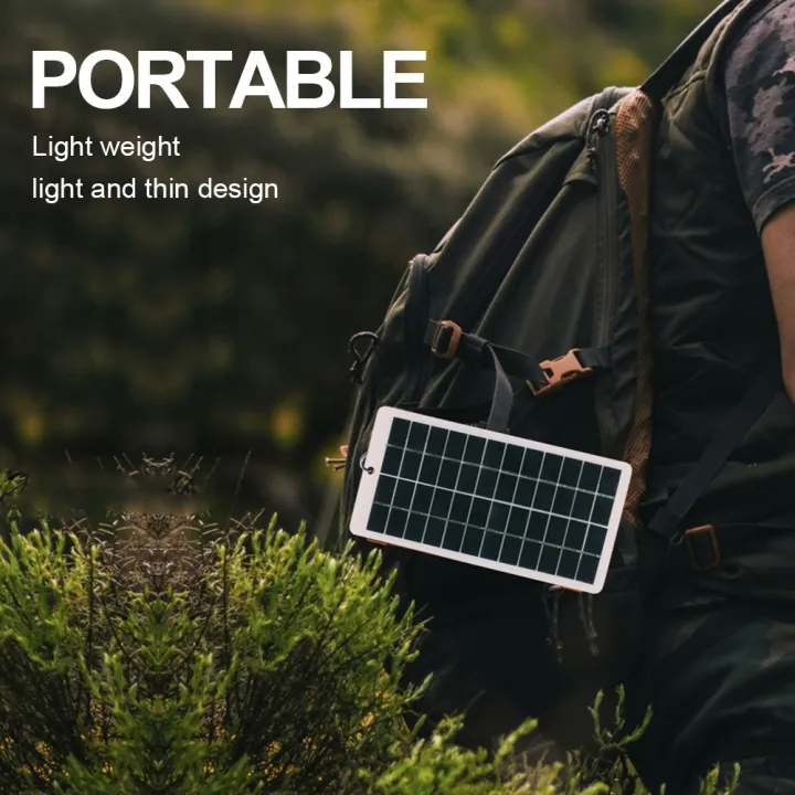 12V%20Solar%20Panel%20Polysilicon%2010W%20Solar%20Power%20Bank%20with%20DC%20Port%20Carabiner%20Emergency%20Solar%20Panel%20for%20Monitoring%20Camera/Mobile%20Phone%20-%20Image%202