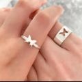 Fabulous Butterfly Rings For Girl's Women And Couple. Couple Rings.Promise Rings . Available In Three Colors. 