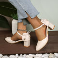 2025 Spring/Summer Hot Sale！Fairy Style Thin-Strap High Heels - Bowknot with Golden Buckle, Comfortable & Versatile. 