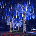 LED Meteor Shower Rain Lights Waterproof Falling Raindrop Fairy String Light for Christmas Holiday Party Patio Decor 30CM. 