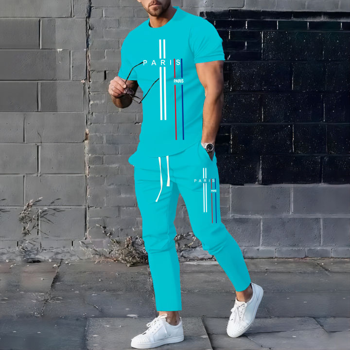 2024%20Summer%20New%20Fashionable%20Men's%20Football%20Sportswear%20T-shirt%20Pants%20Set%20Casual%20Short%20Sleeve%20Set%20Jogging%20Fitness%20Clothing%20-%20Image%205
