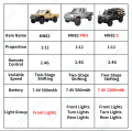 ZWN MN82 MN82S LC79 1/12 Full Scale RC Pickup Short Truck 4WD Remote Control Climbing Off-road Car Toys for Kids Christmas .
