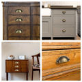 10 pcs, Rustic Chic Antique Style Recessed Metal Pull Handles - Ergonomic Grip, Easy Installation, Painted Finish.
