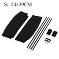 2pcs Universal Car Sun Shade Side Window Curtain Auto Foldable Uv Protection Black Pure Cloth Sun Visor Blinds Cover Car-Styling.