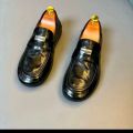 European New Shoes for Men Genuine Leather Casual Shoes Fashion Flat Leisure Shoes Comfortable Slip-on Loafers. 