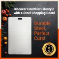 Sky Kitchenware Stainless Steel Heavy Kitchen Chopping Board 33X20CM. 