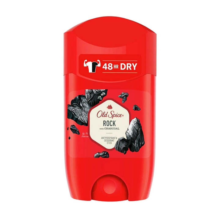 Old Spice Rock with Charcoal Antiperspirant & Deodorant Stick, 50ml
