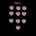 10/20/30PCS Rose Quartz Heart Natural Crystal Polished Stones Healing Stone Gravel Specimen Valentine  For Women. 