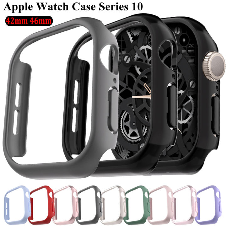 PC Hollow Protective Case for Apple Watch Series 10 42mm 46mm Matte Hard PC Bumper Case for iWatch Series 10 Protector Cover