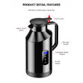 Yangood Portable Car Hot Kettle 1500ML Large Capacity 304 Stainless Steel Water Heater Travel Auto 12V 24V For Tea Coffeefor. 