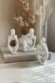 Modern Abstract Concrete Figurine Set – Minimalist Thinking Sculptures for Home & Office Décor”. 