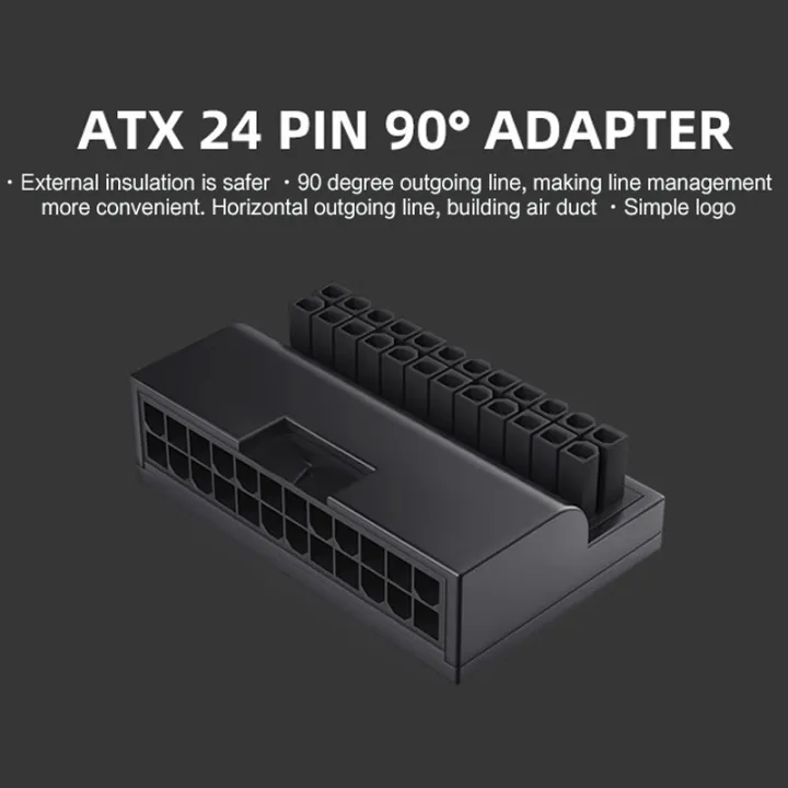 Computer%20PSU%20ATX%2024Pin%20Adapter%2090%C2%B0%20Angle%20RGB%20Connector,%20Steering%20Head%20Smarter%20&%20Cleaner%20Cabling%20Managerment,%20M/B%205V%20ARGB%20SYNC%20-%20Image%205