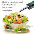 Kitchen Tools Oil Bottle Stopper Stainless Steel Leak Proof Wine Stopper Bottle Cap Leak Proof Wine Spout Stopper Dispenser.