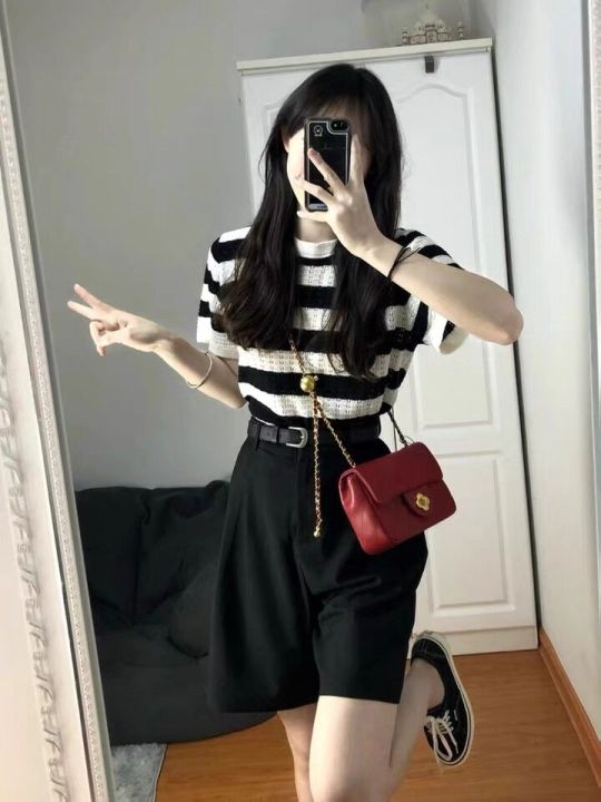 Gakki%20Korean-style%20loose%20all-match%20shirt%20free%20size%20soft%20and%20comfortable%20short-sleeved%20sweater%20T-shirt%201233%20#%20-%20Image%203