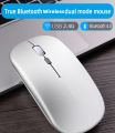 Tablet Phone Computer Bluetooth Wireless Mouse Charging 2.4G USB Wireless Mouse Portable Mouse. 