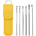 Ear Wax Cleaning Kit 6 Pcs Ear Pick Tools, Wax Removal Kit, Ear Cleaning Tool Set, Spring Earwax Cleaner Tool for Children and Adult Multicolor. 