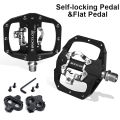 BUCKLOS Mountain Bike Pedals Self-locking MTB Pedal for SHIMANO SPD M8100 M8020 Foot Platform Durable MTB Clip Pedals with Cleat. 