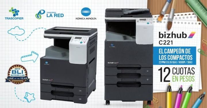 Konica Bizhub C221 Color PhotoCopier All in One Photocopy Machine -used imported