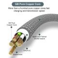 1/2/3/5/8m Extended 6A Super Fast Charging Extra Long Charging Cable USB Type C For iPhone Samsung Fully Compatible Data Cable. 