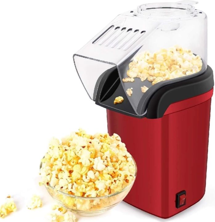Automatic Electric Popcorn Maker with Hot Air Top Cover Plastic ...