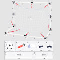 Football Sports Toys Game, Children's Foldable Football Goal with Pump and Ball Outdoor Lawn Soccer Training  for Kids. 