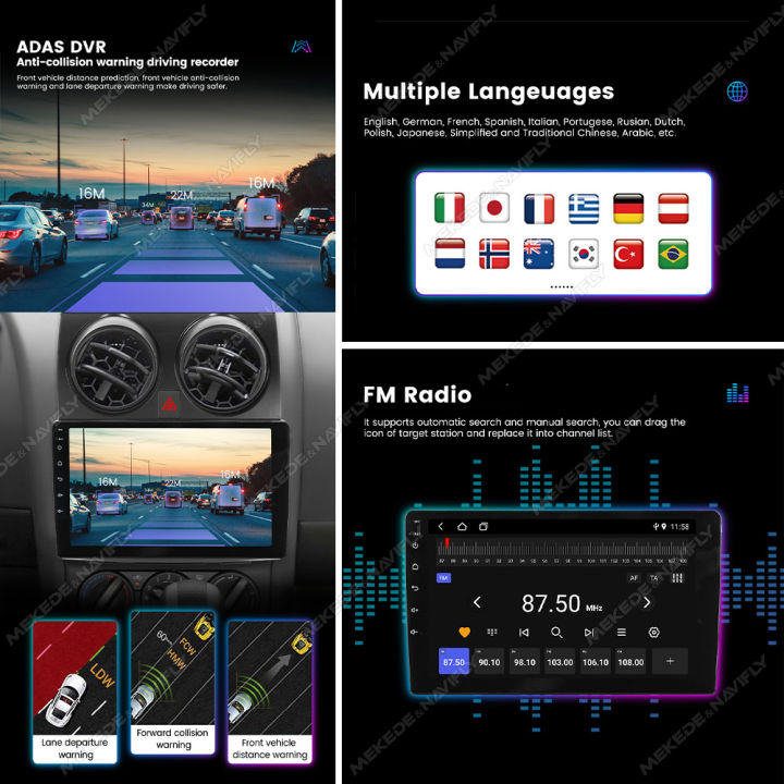 MEKEDE%209''%20Wireless%20CarPlay%20Android%20Auto%20Intelligent%20Car%20System%20For%20Fiat%20500%20Abarth%202007-2015%20WIFI%20Car%20Radio%20Multimedia%20Player%20-%20Image%203