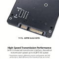 2-In-1 M.2 SSD To SATA3 External Enclosure - Dual-Use NGFF/MSATA To Serial Port Conversion Adapter For Solid-State Drive. 