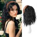 Synthetic   Extension Curly Headband  Wavy Hairpieces Fluffy Wavy Hair Extension Accessory Wig Clip Fake Half Wig Women Hair Ban. 