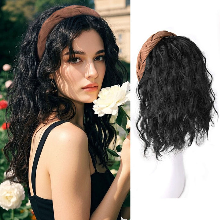Synthetic%20%20%20Extension%20Curly%20Headband%20%20Wavy%20Hairpieces%20Fluffy%20Wavy%20Hair%20Extension%20Accessory%20Wig%20Clip%20Fake%20Half%20Wig%20Women%20Hair%20Ban%20-%20Image%207