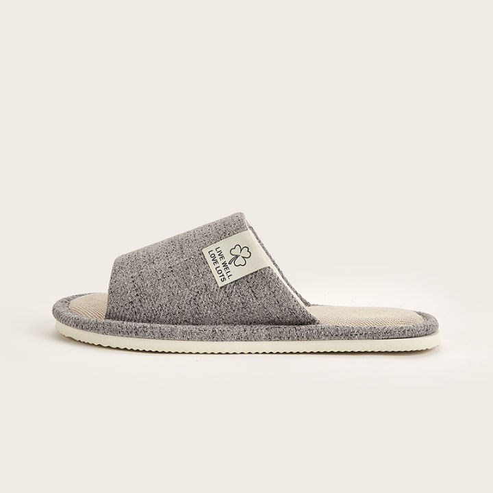 Home%20Linen%20Slippers%20For%20Men%20In%20Spring&Autumn%20Comfortable%20Bedroom%20Open-toed&Breathable%20Slippers%20Men's%20&%20Women's%20Shoes%20Summer%20-%20Image%205