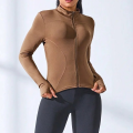 2024 New Yoga Coat Short Sports Jacket WOMEN'S Fitness Clothes Slimming Body Sculpting Zipper Yoga Jacket.