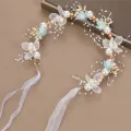 Children's Garland Headband Pearl Crown Girl Princess Korean Headdress Performance Flower Girl Wedding Accessories For Kids. 