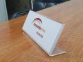 Customize Table Name Plate | Premium Quality Acrylic Table Nameplate 3mm Thickness | Sides tapper | Digital Print | Office Accessories For Table | Acrylic Table Name Plate For Office Desk | Acrylic Table Name Plate | Accessories For Office Table & School. 