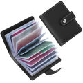 Slim Minimalist PU Leather Card Holder - 26 Card Slots Organizer Wallet, Compact and Stylish Accessory for Men and Women.