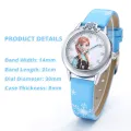 New Princess Elsa Girls Watches Kids Leather Strap Cute Children Cartoon Wristwatches Gifts for Kids Girl Frozen Clock. 