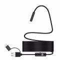 Endoscope Camera 8MM 5M 1080P Hd Waterproof LED USB Cable Inspection Borescope Flexible Android Video. 