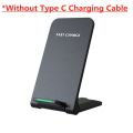 30W Wireless Charger Stand Pad for iPhone 15 14 13 12 11 Pro Samsung Xiaomi Phone Chargers Induction Fast Charging Dock Station. 