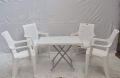Fello F801 Full Plastic 100% Pure Plastic Set of 06 Pcs with 01 Folding Table (Size 2×3). 