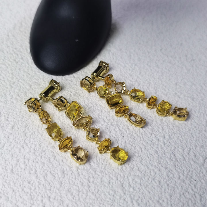 New%20Candy%20Collection%20Yellow%20Mixed%20Crystal%20Necklace%20Jewelry%20Set%20for%20Women%20Luxury%20Stackable%20Long%20Earrings%20Bracelet%20Romantic%20Gift%20-%20Image%204