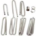 Exhaust Pipe Tube Elbow Connector Set 25mm 26mm for Diesel Heater Car Camper Caravan Truck Automotive Exhaust Parts.