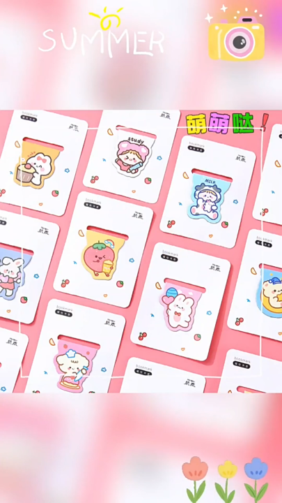 Cute Cartoon Magnetic Bookmark (Double-Sided Magnetic Paper Clip for Books & Notebooks)