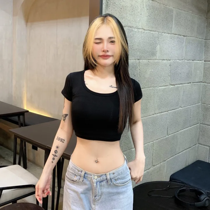 %F0%9F%8C%88Mesubshop%F0%9F%8C%88Square%20neck%20short%20sleeve%20crop%20top%F0%9F%A5%A7Bass%20is%20a%20lot%20of%20stretch%20rayon%20fabric.%20this%20style%20is%20a%20rare%20model%20guitar.%20-%20Image%203
