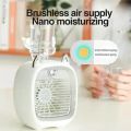 Kids Portable Air Conditioner Fan -New Mini Rechargeable Evaporative Air Cooler, Water Air-conditioning Fan Mini Fan Desktop, Liquid Filling Fan Air Conditioner. 