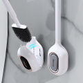 New Aromatherapy Toilet Brush Household No Dead Corner Toilet Wall Mounted Silicone Gap Cleaning Tool Bathroom Facilities. 