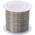 1Roll 304 Stainless Steel Wire Handmade Beading Wire, Size 0.2-0.6mm, For DIY Craft And Jewelry Making Supplies. 