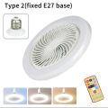 2 in 1 Ceiling Fan Remote Control E27 with three Lighting Colors For Bedroom Living Room Ceiling Fan With Light. 