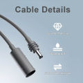 For Starlink Mini DC Extension Cable Female to Male Plug Waterproof Power Converter Adapter Hole Extender.