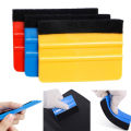 Car Decals Squeegee Vinyl Wrapping Spatula Edge With Scratch-free Suede Felt Window Film Lights Film Scraper Tool. 