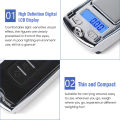 1Pcs 200g/100g 0.01g Precision Portable Car Key Shape Mini Digital Pocket Electronic Gram Scale with LCD Display and Batteries. 