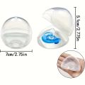 Transparent Pacifier Case Pacifier Holder Box BPA-Free Nipple Shield Case for Travel and Home. 